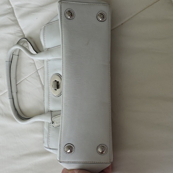 Coach Whitw Leather Handbag - Picture 7 of 8